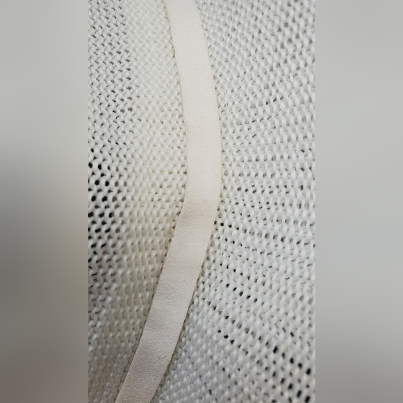 Nine West Floppy Cream Hat Suede accent one Size - Picture 4 of 9